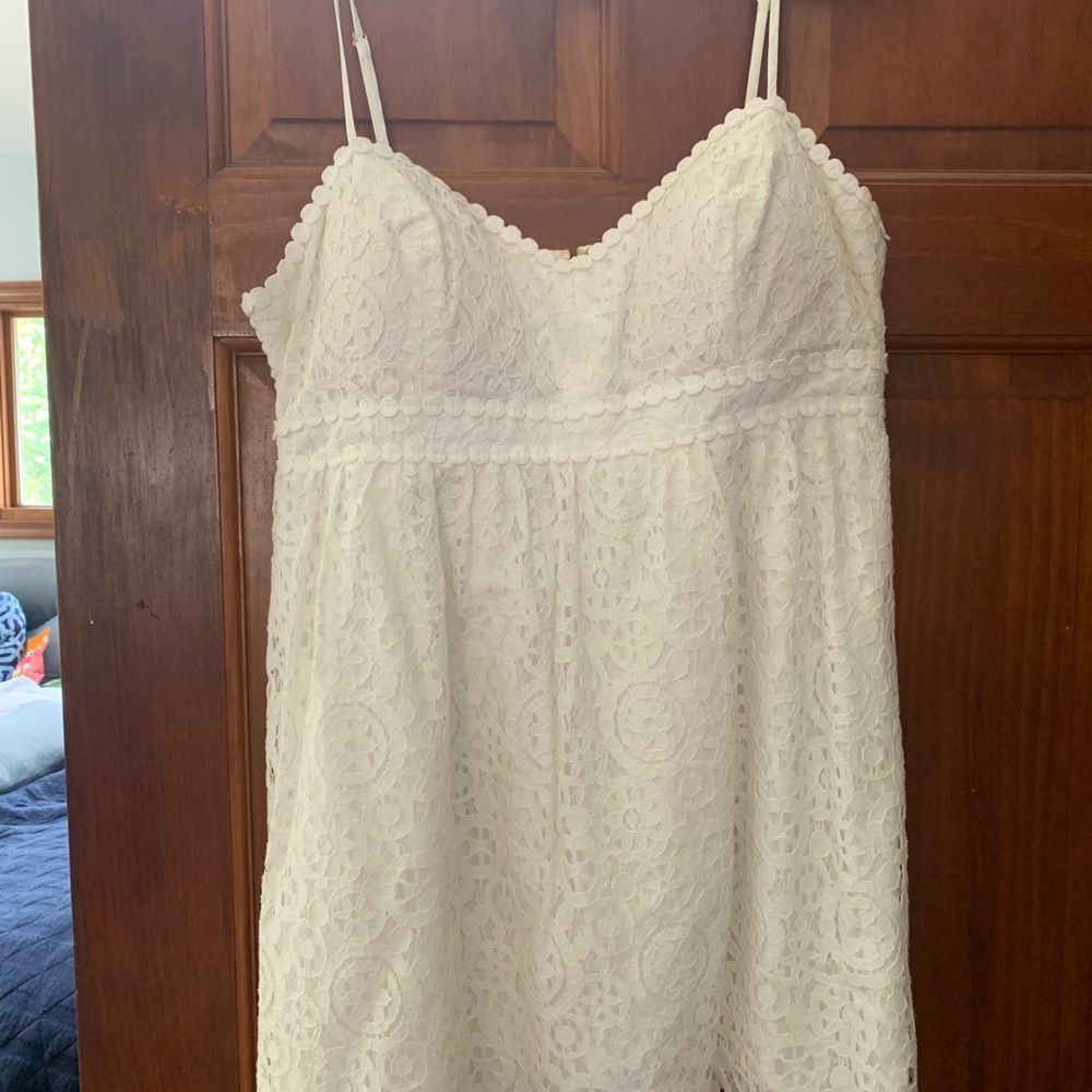 Lilly Pulitzer white circle lace JOANNA dress, NWT.